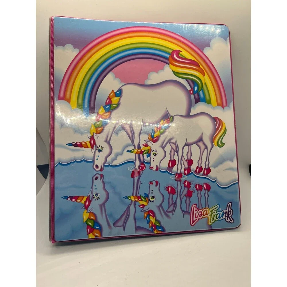 Lisa Frank 3 Ring Binder 30 Happy Birthday Markie Celeste Folder Dancing Dolphin